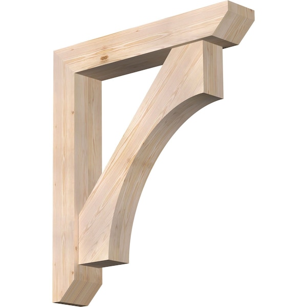 Ekena Millwork Westlake Slat Smooth Bracket w/ Offset Brace, Douglas Fir, 7 1/2"W x 42"D x 48"H BKT0806X42X48WTL06SDF - main